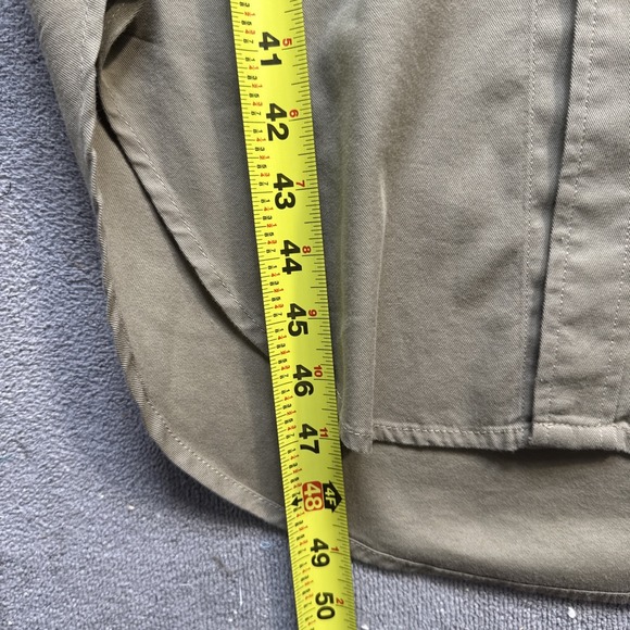Buck‎ Mason Women's Khaki Brown Long Sleeve Button Front Utility Shirt Dress XS - Picture 4 of 7